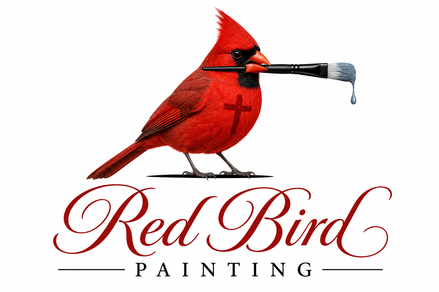 Red Bird Painting